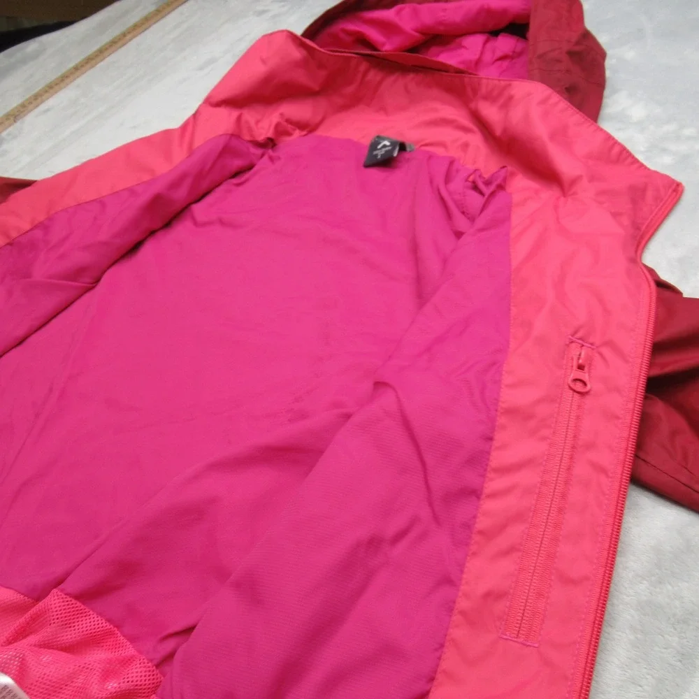 Little Donkey Andy Jacket Womens Small Pink Purple Hooded Water‎ Resistant Rain